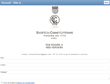 Tablet Screenshot of litteraire-verviers.net